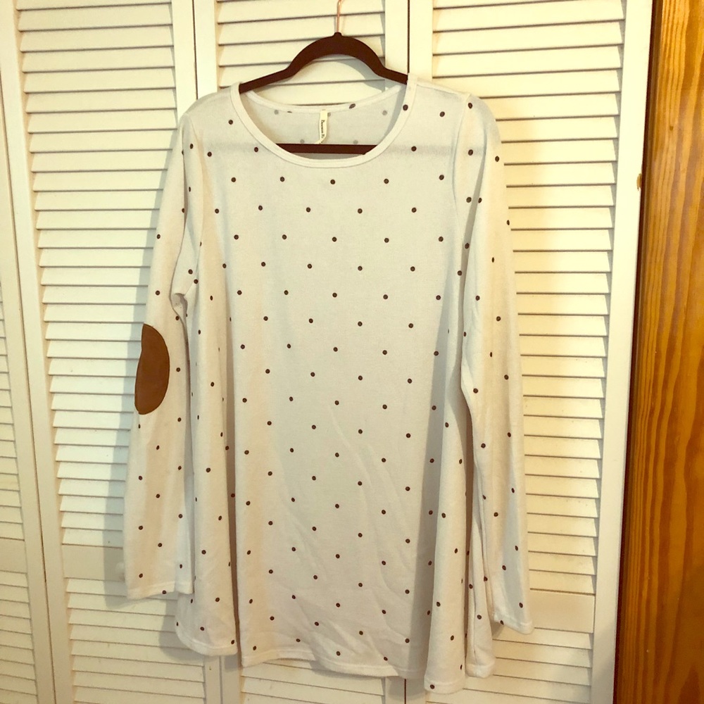Sweater with Sueded Elbow Patches